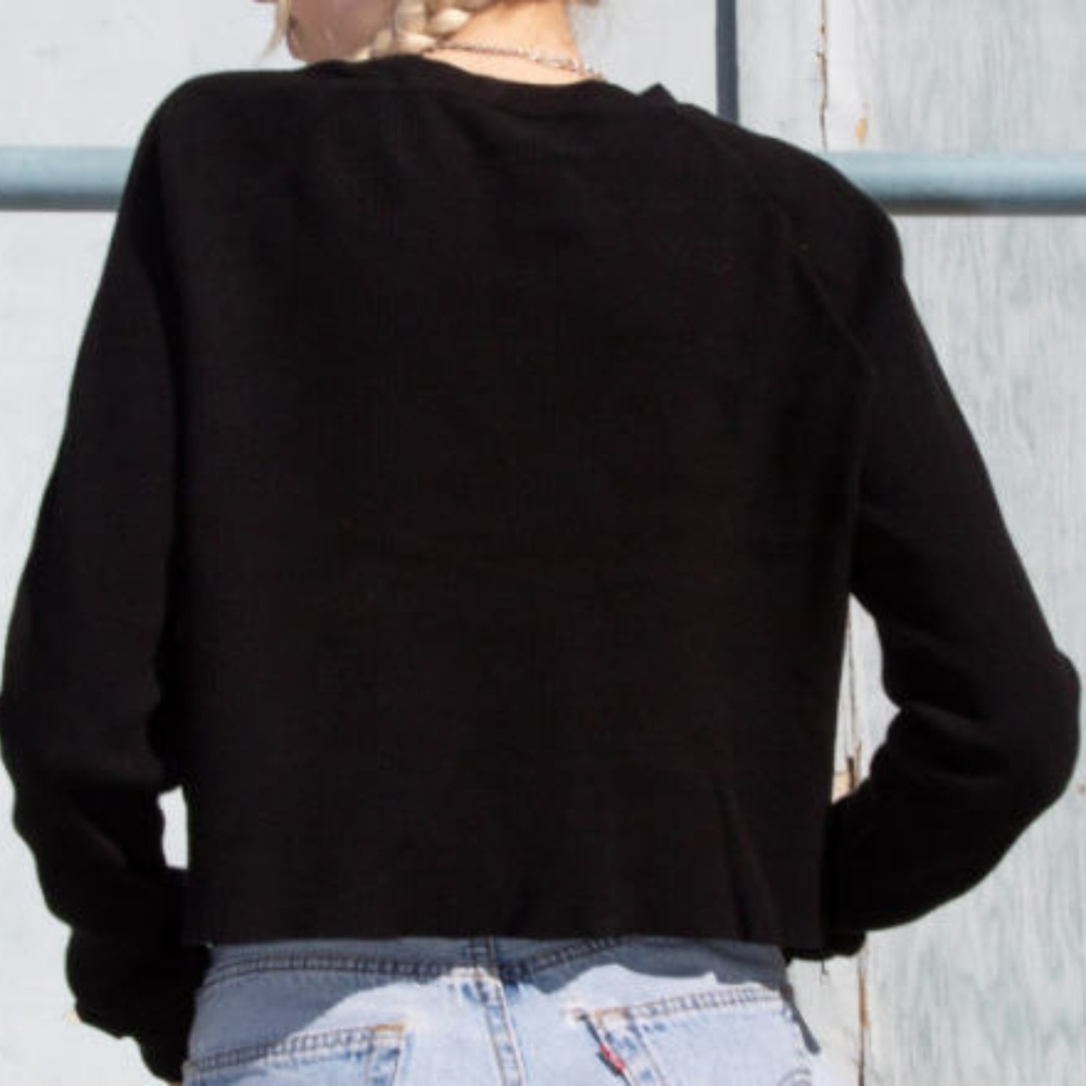 NEW JOHN Galt Pacsun WAFFLE SHIRT Brandy Melville Blackl thermal - Picture 3 of 4